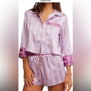 Free people silk pjs (small)